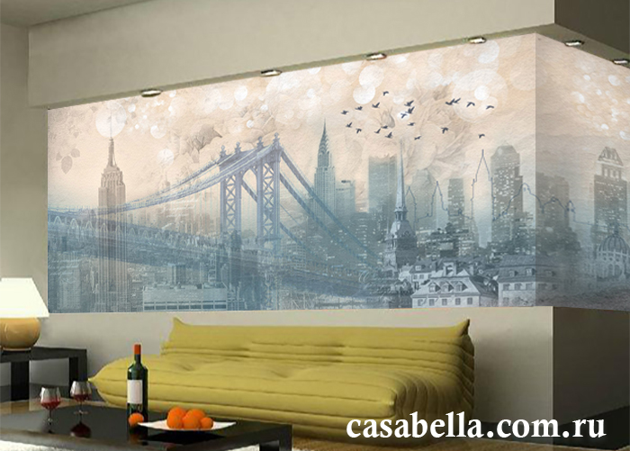 Фрески и фотообои в гостиную с фото, дизайн стен в интерьере зала — Casabella дизайн-студия фрески